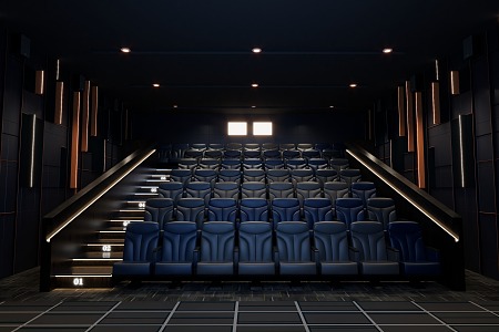 cinema projection hall cinema 3d model