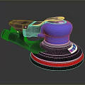 Rail type sandpaper grinding machine orbital grinding machine orbital grinding machine tools hardware tools 3d model