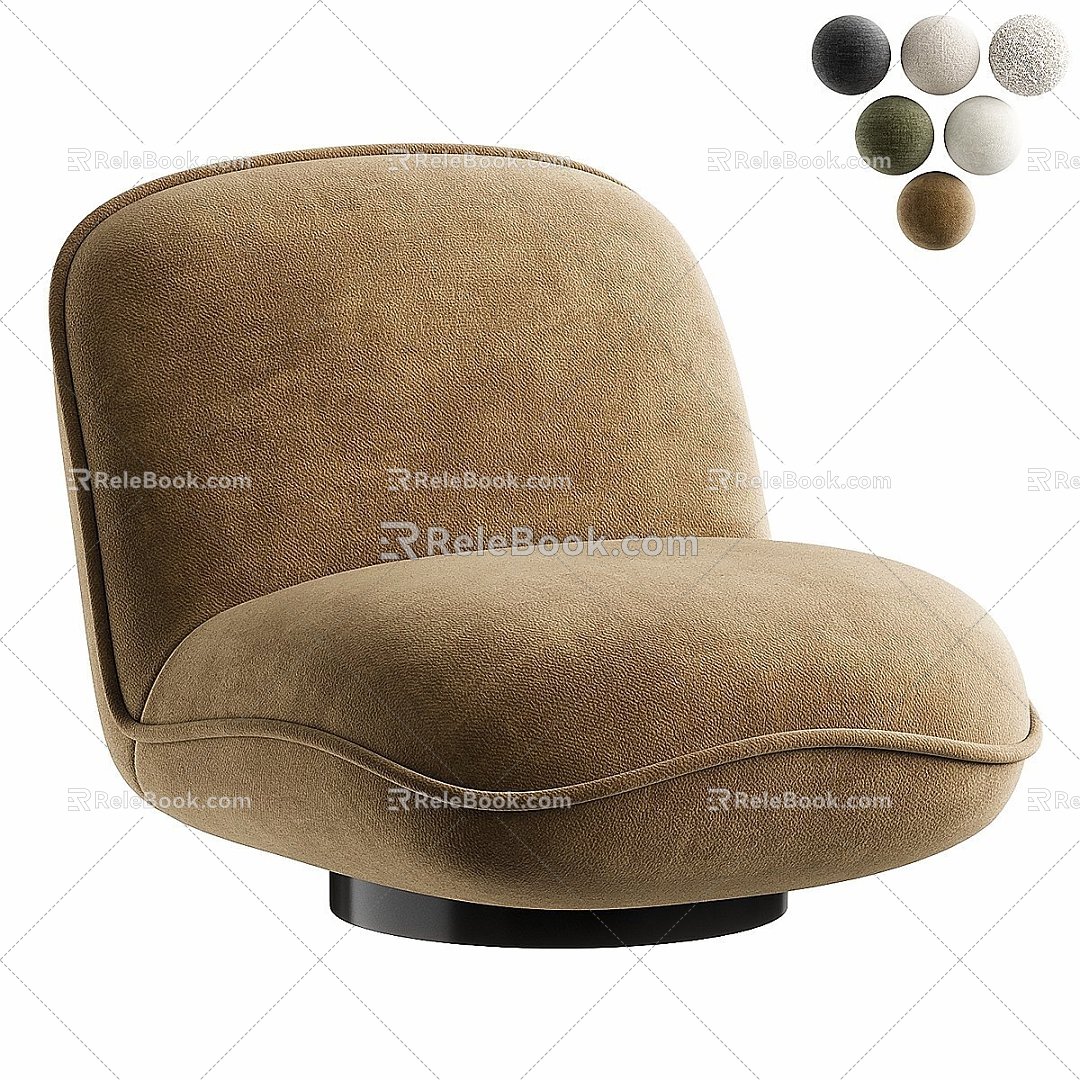 modern leisure chair armchair 3d model