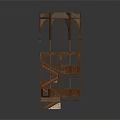 Gothic Style Wooden Architectural Model With Arched Windows And Multi Level Staircase