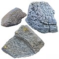 Gardening sketch rock beach photogrammetry stone 3d model