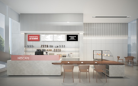 Modern Cafe 3d model