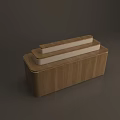 Modern Wooden Display Shelving Unit With Multi layer Storage For Retail Products