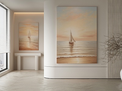 modern decorative painting 3d model