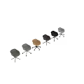 Modern Office Chairs With Various Colors And Swivel Base Designs