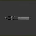 Modern Tactical Pistol Firearm With Magazine Bullets And Design Details