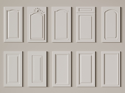 French Cabinet Door 3d model