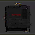 KIPOR Portable Generator With Yellow And Black Enclosure Wheels And Handle Design