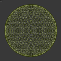 Circular Mesh Component With Metallic Surface On Grey Background And Light Shadow 3d model