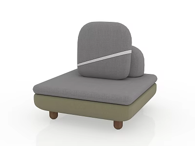 Modern Single Sofa Minimalist Sofa 3d model