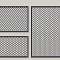 Black Frame Grid Fence with Different Sizes for Home Garden Decoration