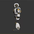 Robot Assistant Small Robot Butler Robot Butler Figure Game Figure 3d model