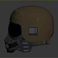 Tactical Military Weapon Helmet With Protective Visor And Combat Gear Design