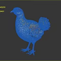 Colorful Bird With Red Yellow Head White Spotted Body Red Legs And Vibrant Tail Feathers