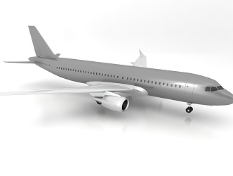 modern aircraft 3d model