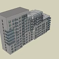 Modern High Rise Apartment Building Architecture With Glass Facade And Balconies