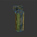 Camouflage Military Weapon With Cylindrical Shape Metal Top And Brown Pattern Design