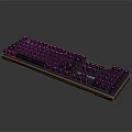 RGB Backlit Mechanical Gaming Keyboard With Colorful LED Lights And Black Design