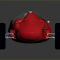 Red Vintage Race Car Featuring Number 04 Streamlined Design And Open Cockpit