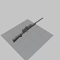 M40A1 sniper rifle 3d model