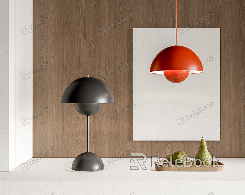 Modern lamp combination table lamp model