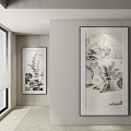 Chinese Hanging Paintings 3d model