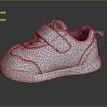 White Mesh Baby Toddler Shoes With Velcro Strap And Pink Accents