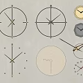 Modern clock wall clock 3d model