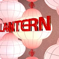 Popular Photo Check in Spot with Pink Lanterns Traditional Chinese Window Frame and Orange Lantern