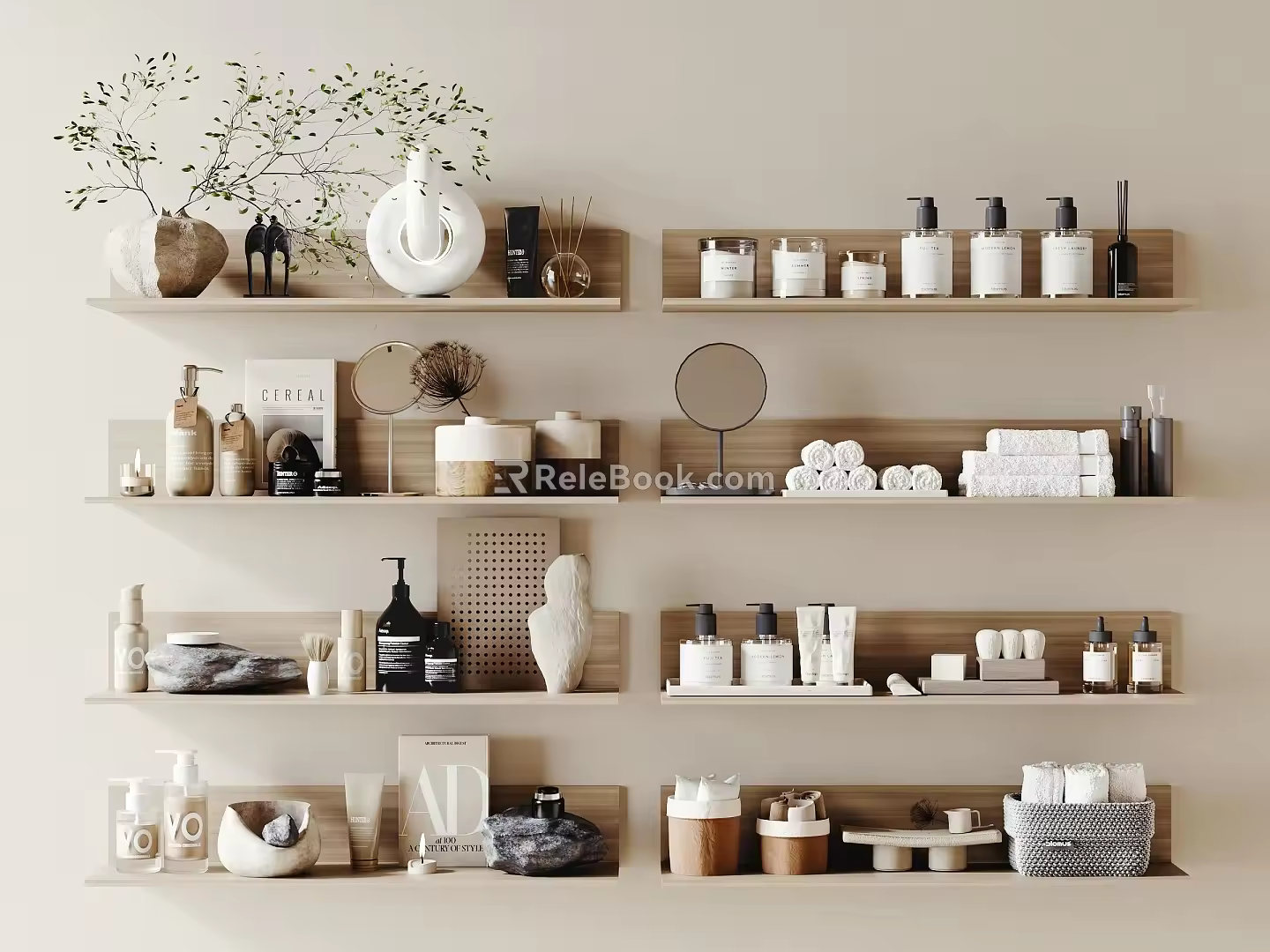 Modern toiletries 3d model