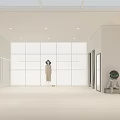 Modern Clothing Store Interior With Fashion Displays And Bright Lighting Fixtures