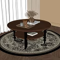 Middle Ancient Style Coffee Table 3d model