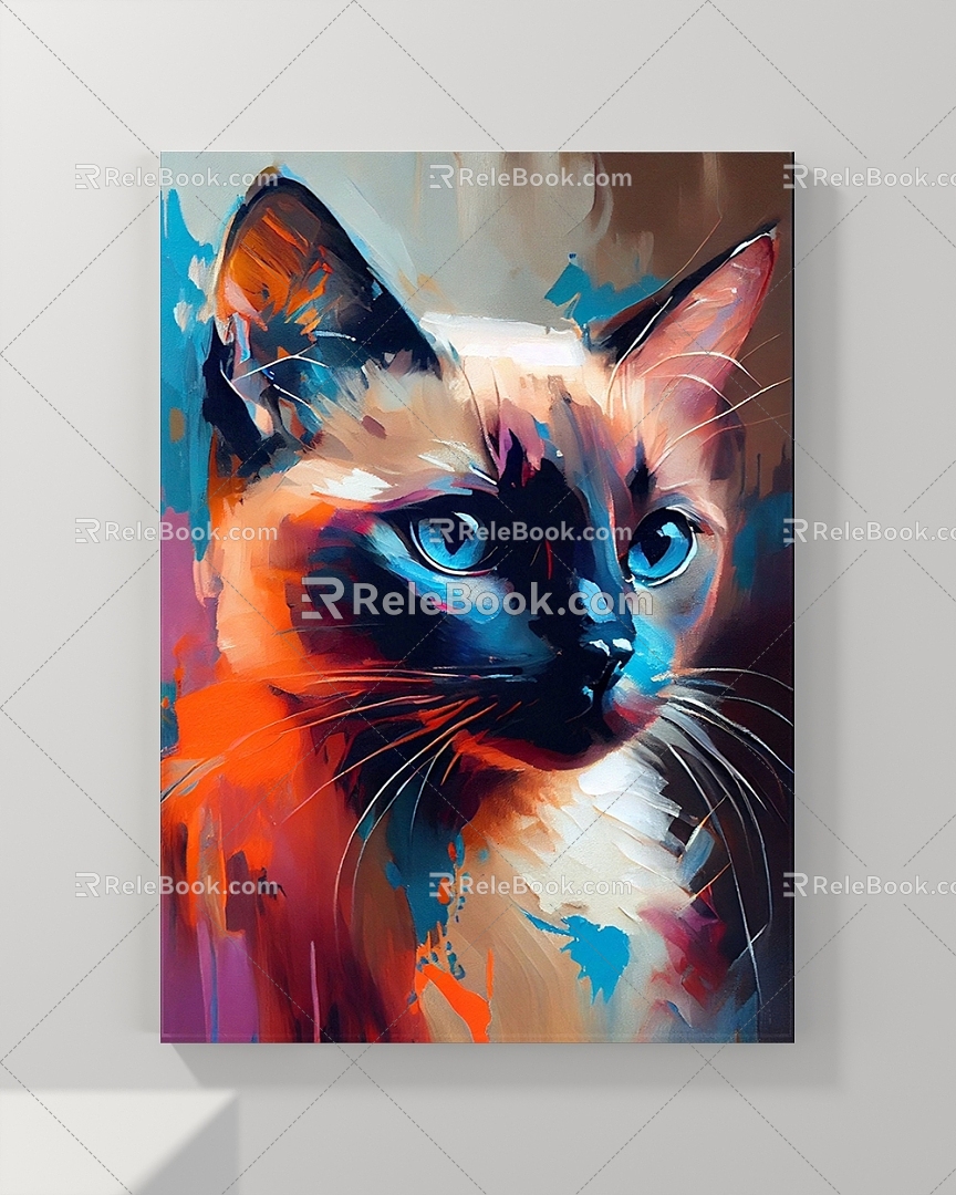 Decorative Painting Animal Painting Landscape Painting Abstract Painting Figure Painting 3d model