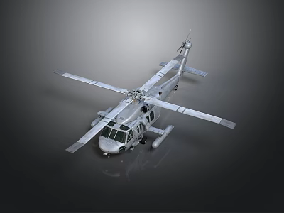 Helicopter Aerial Support For Space Exploration Missions With Rotor Design 3d model