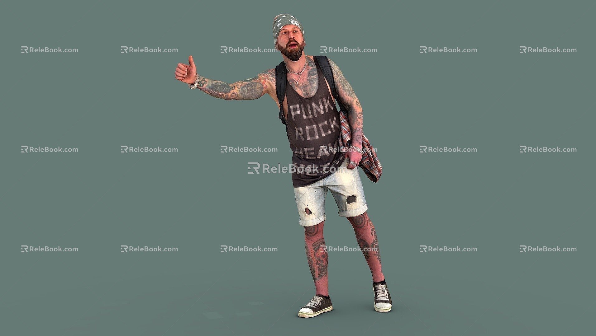 Men Men's Characters Single Passers-by Taxi Passers-by wave Crowd Winter Characters Leisure Characters 3d model