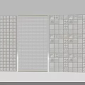 Three Different Styles Glass Room Dividers With Potted Plants In Background