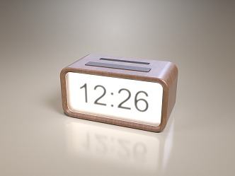 Modern clock hazy time 3d model