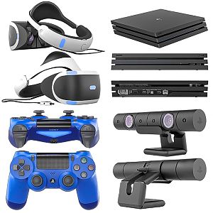 Modern gamepad Sony game console headset game console game hall equipment headset 3d model