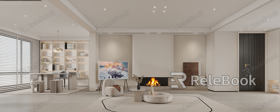 Nordic Living Room & Dining Room model