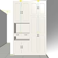 Modern White Wardrobe With Multiple Doors Drawers And Functional Storage Design