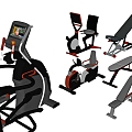 Modern Fitness Equipment 3d model