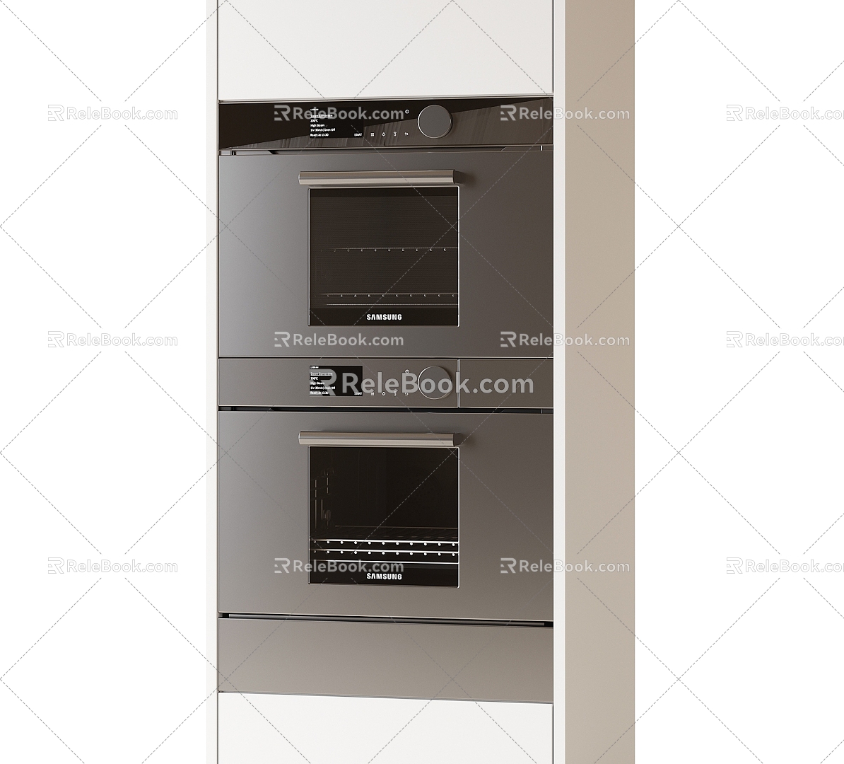 Built-In Steam Oven Oven Microwave Kitchen Appliances 3d model