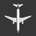 Space Shuttle Model In White With Red Blue Logo And Gray Background
