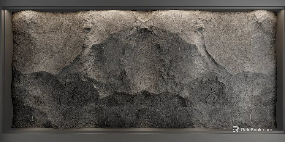 Modern Natural Stone Texture Background Wall With Gray Tone And Elegant Design 3d model 