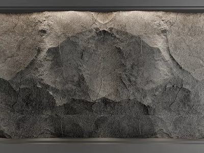 Modern Natural Stone Texture Background Wall With Gray Tone And Elegant Design 3d model