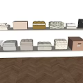 Quilts Bedding Gift Box Storage Box Storage Basket 3d model
