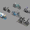 Different Types of Bicycles Including City Road and Basket Equipped Designs