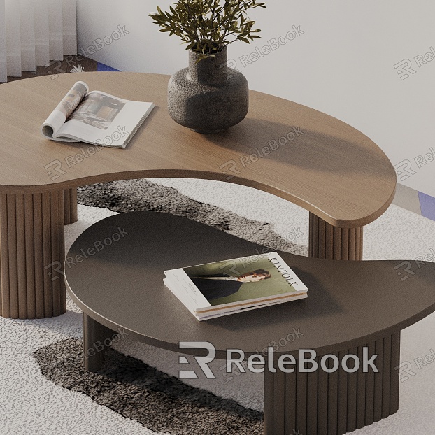 Modern coffee table model