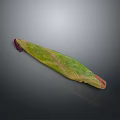 Fresh Healthy Green And Red Striped Long Vegetable With Textured Surface