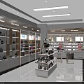 Bright Modern Beauty Retail Store Featuring Display Shelves Product Displays And Cabinets